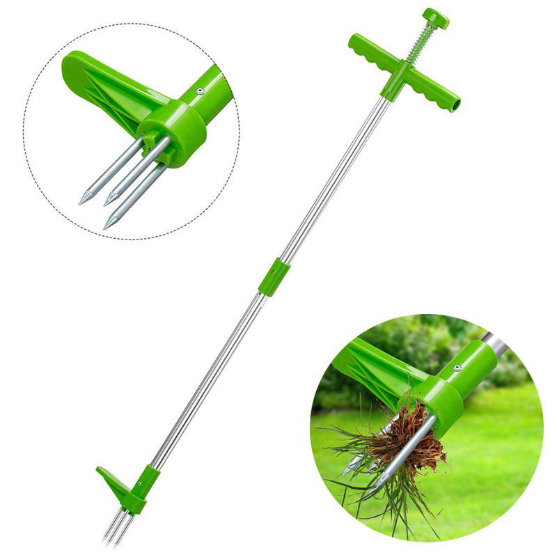 Home Bar Supplies - แบบพกพายาวกําจัดวัชพืชแบบพกพาสวนสนามหญ้า Weeder ลานกลางแจ้งหญ้าราก PULLER เครื่องมือ Garden