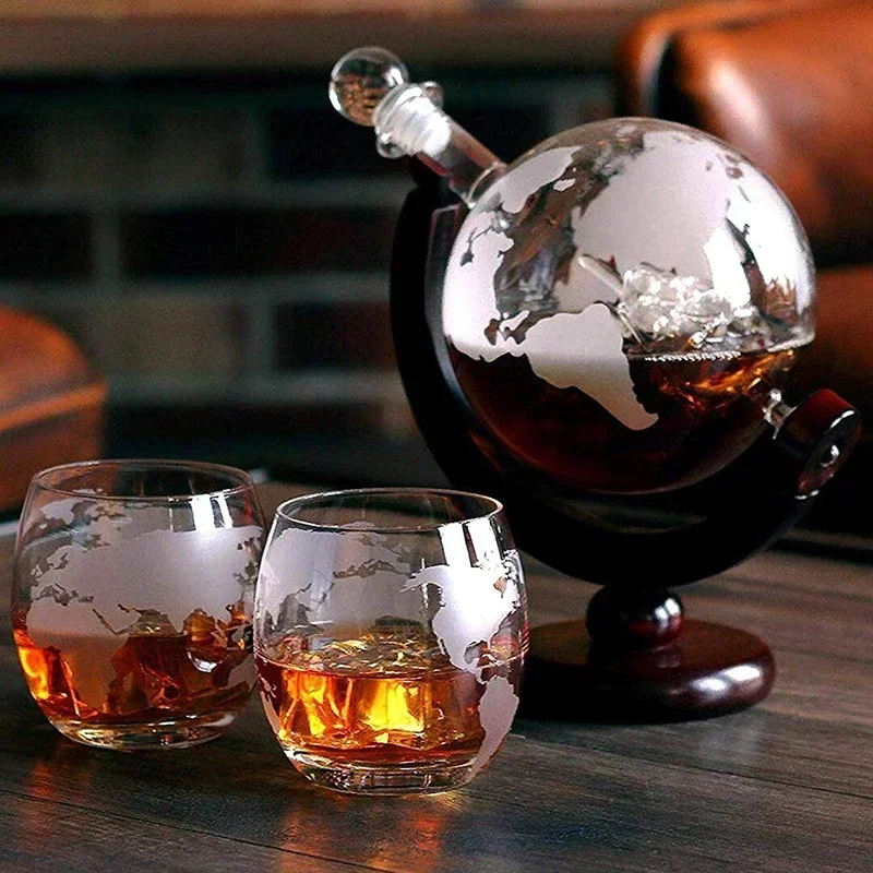 ชุดขวดเหล้ารูปโลกพร้อมแก้วเหล้ - Decanter Globe Set บทวิจารณ์และราคา