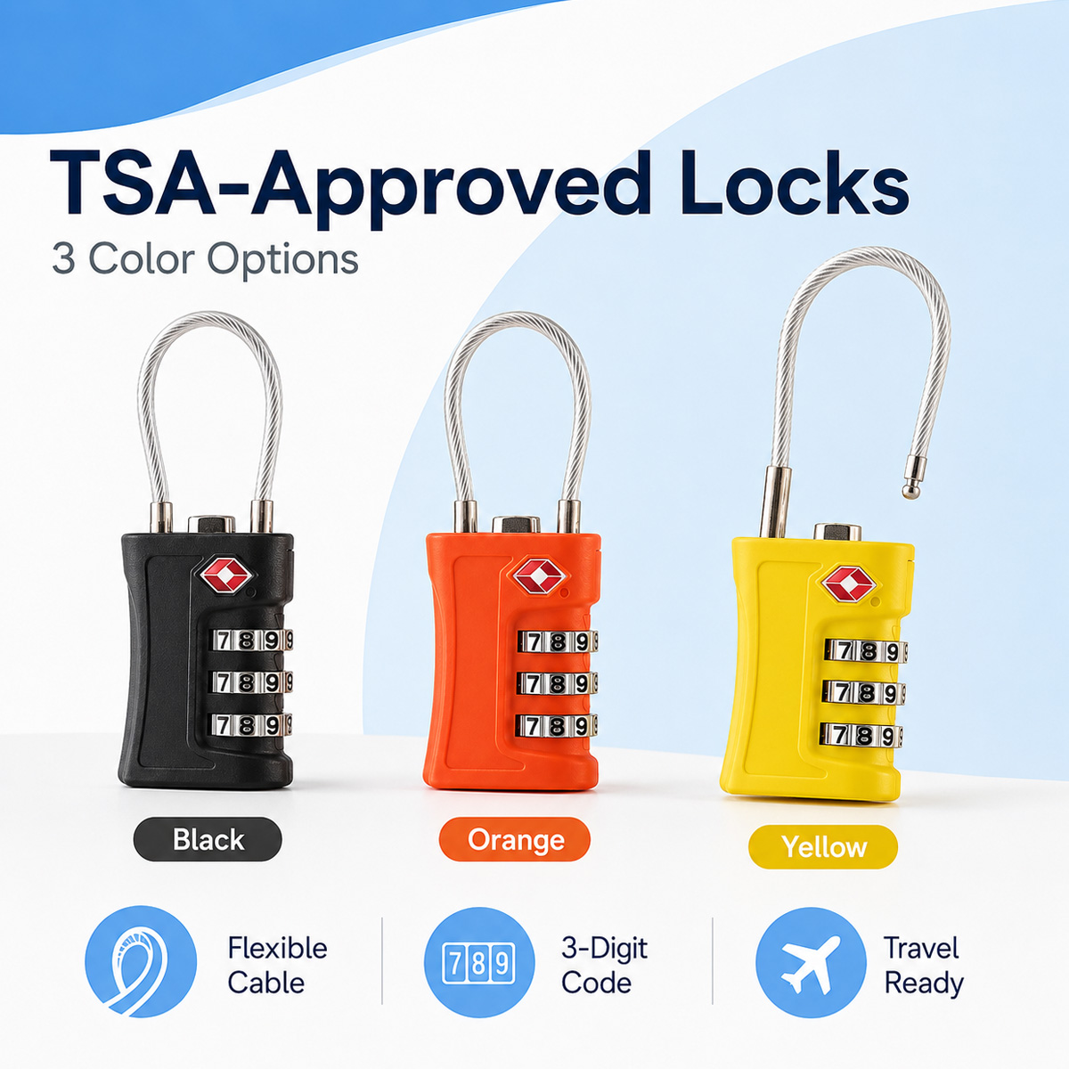 TSA ได้รับการอนุมัติสำหรับล็อค - Home Bargains บทวิจารณ์และราคา
