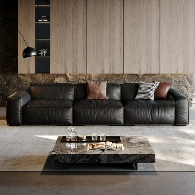 โซฟาหนังสีดำสุดหรู บาร์เซโลน่า - Home Barcelona บทวิจารณ์และราคา