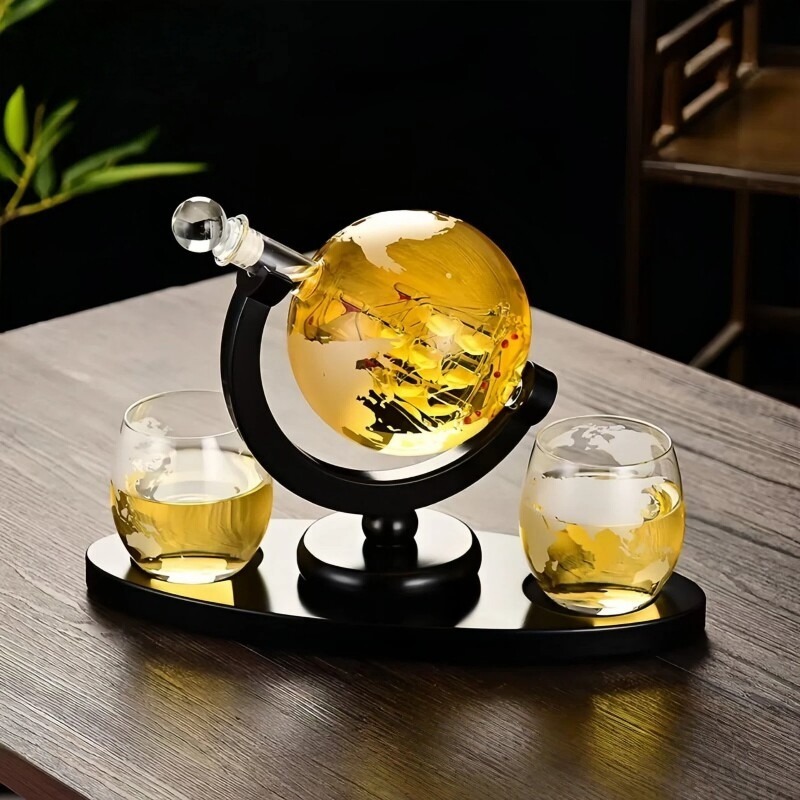ชุดขวดไวน์ทรงกลมตกแต่งพร้อมขาต - Decanter Globe Set บทวิจารณ์และราคา