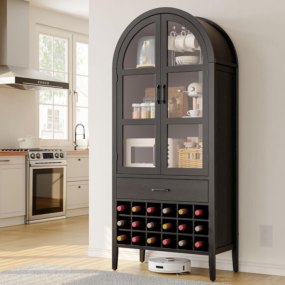 ตู้บาร์ไวน์ทรงโค้งสูง 71 นิ้ว  - Home Bar Shelves บทวิจารณ์และราคา
